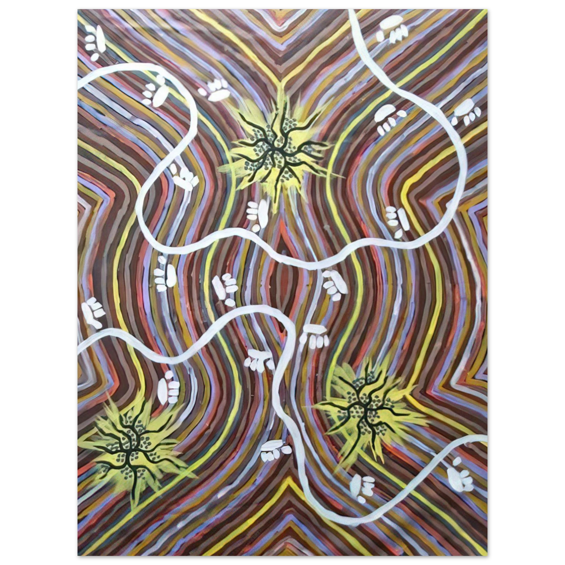 Clifford Possum Tjapaltjarri - Possum Country - 1995 Fine Art Poster - Default Title