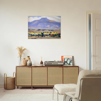 Pedernal - Georgia O'Keeffe Brushed Aluminum Print - 70x100 cm / 28x40 inches | Georgia O'Keeffe Aluminum Print | Georgia O'Keeffe Prints
