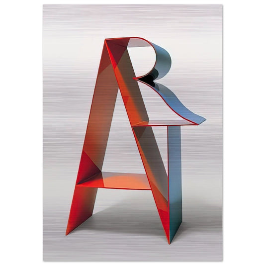 Art - Robert Indiana Brushed Aluminum Print - 70x100 cm / 28x40 inches | Robert Indiana Aluminum Print | Robert Indiana Prints