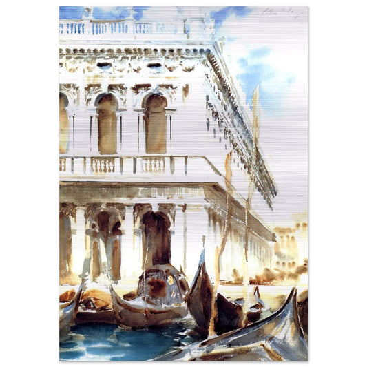 The Libreria - John Singer Sargent Brushed Aluminum Print - 70x100 cm / 28x40 inches | John Singer Sargent Aluminum Print | John Singer Sargent Prints