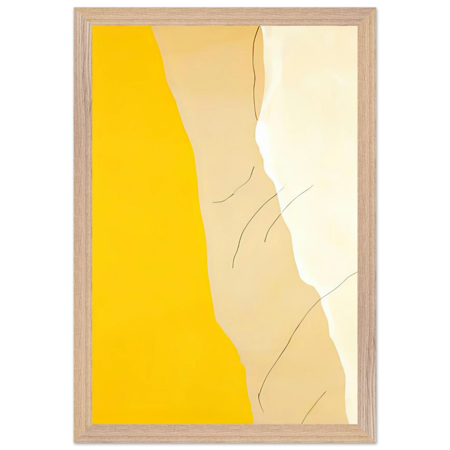 Helen Frankenthaler - Mornings, 1971- Wall Art - 60x80 cm / 24x32 inches - Premium Wooden Framed Poster With Fine Art Paper - Black frame