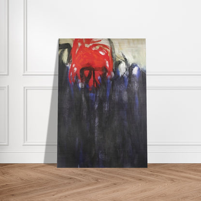 Untitled Columns of Fire - 1956 - Theodoros Stamos Brushed Aluminum Print - 70x100 cm / 28x40 inches | Theodoros Stamos Aluminum Print | Theodoros Stamos Prints