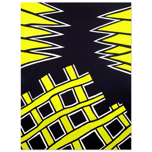 Nicholas Krushenick - Untitled - 1962 Fine Art Poster - Default Title