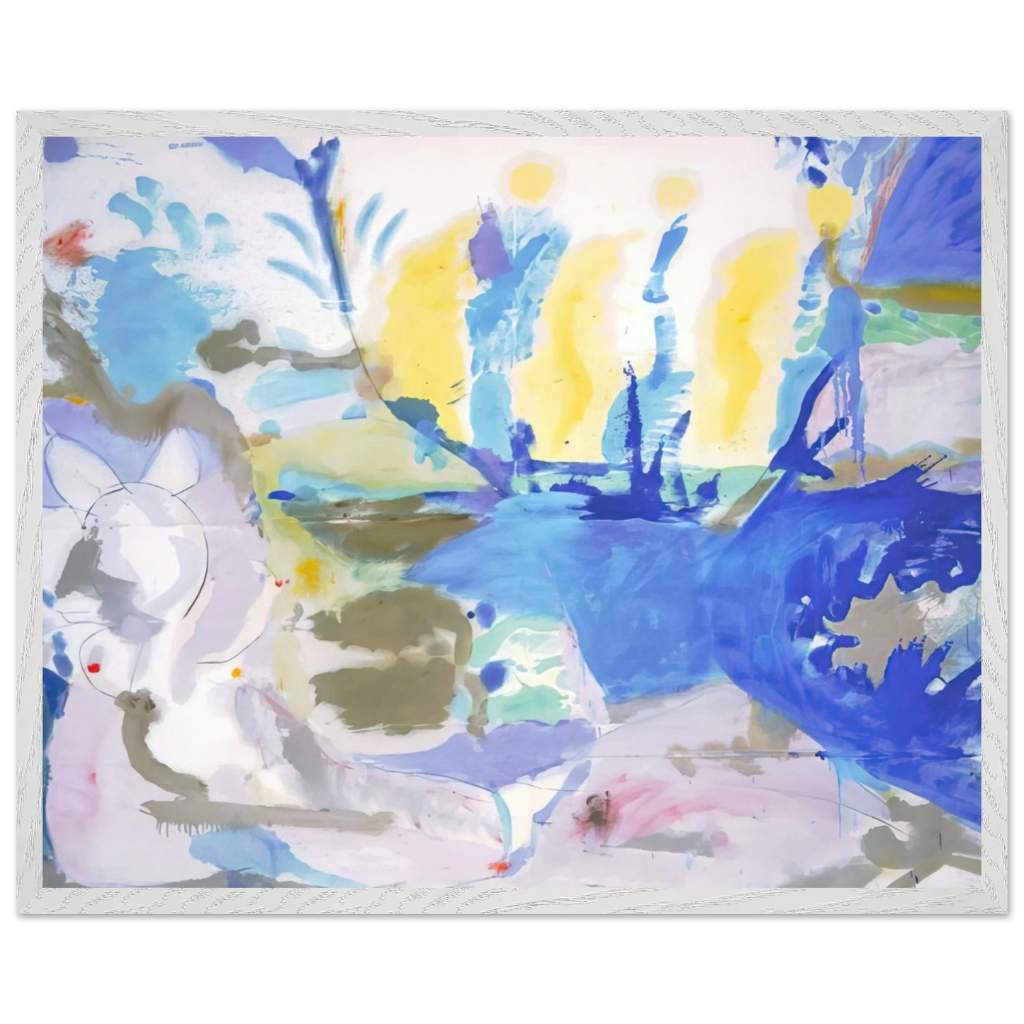 Helen Frankenthaler - Basque Beach - 1958 Wall art - 50x70 cm / 20x28 inches - Fine Art Poster - -
