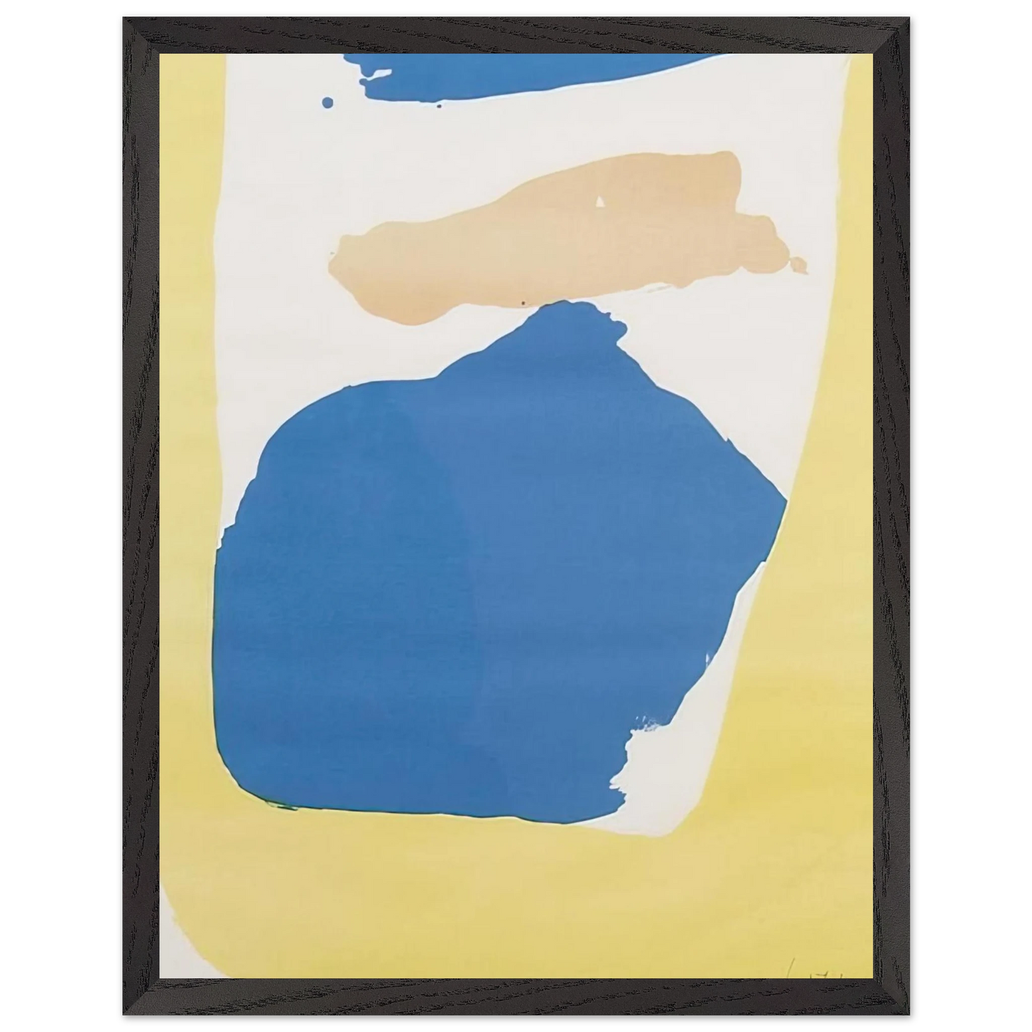 Helen Frankenthaler - Frankenthaler Preview - 1965 Wall art - 50x70 cm / 20x28 Inches - Premium Wooden Framed Poster With Fine Art Paper - Black frame