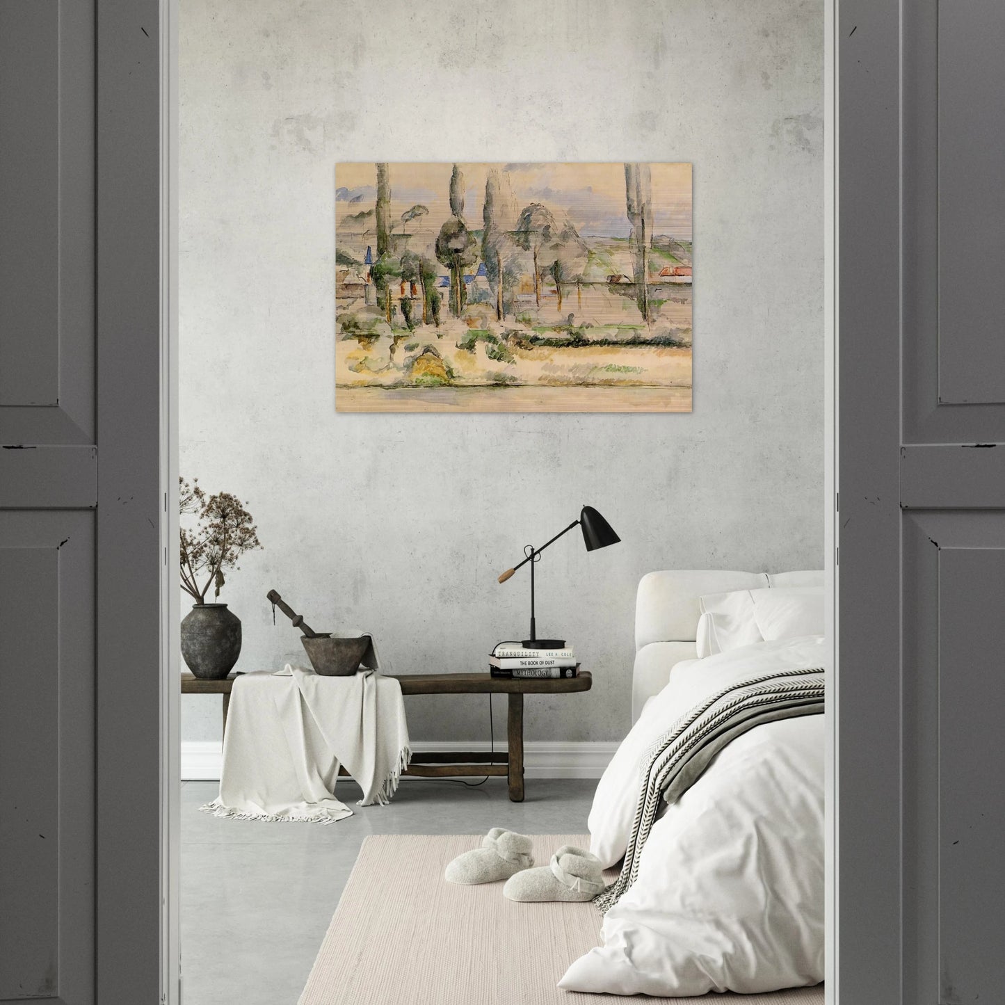 Chateau de Madan - Paul Cézanne Brushed Aluminum Print - 70x100 cm / 28x40 inches | Paul Cézanne Aluminum Print | Paul Cézanne Prints