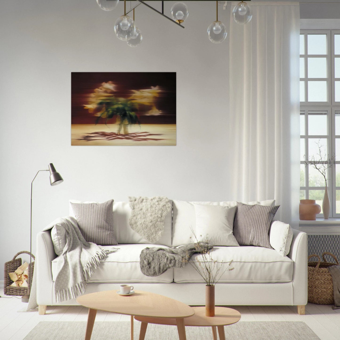 LILIES - Gerhard Richter Brushed Aluminum Print - 70x100 cm / 28x40 inches | Gerhard Richter Aluminum Print | Gerhard Richter Prints