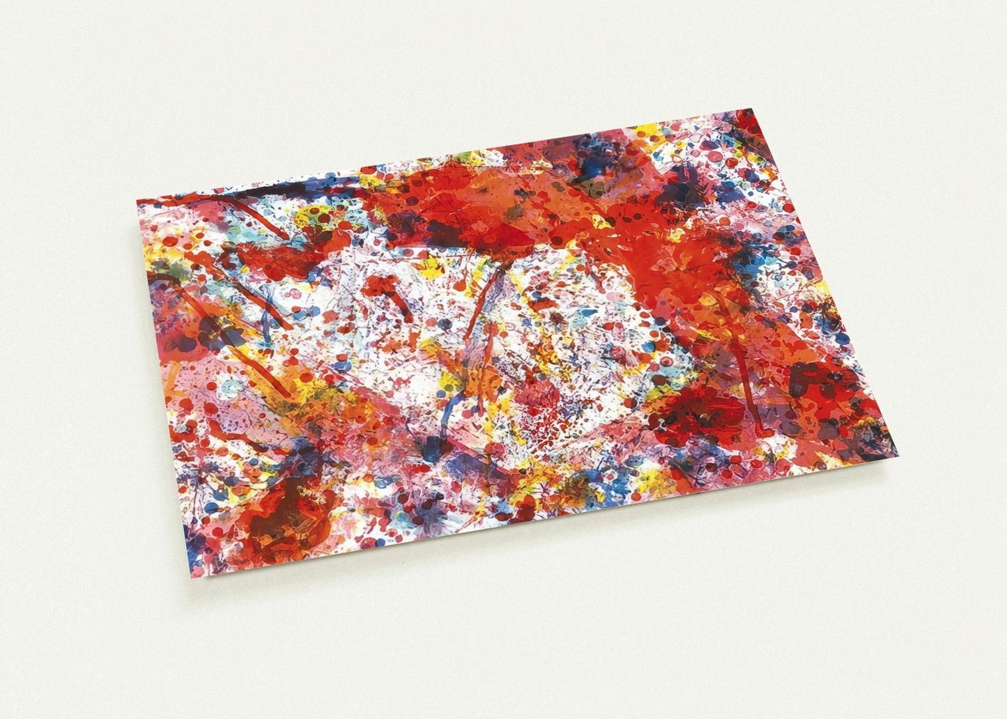 And Pink By Sam Francis Pack of 10 Post Cards | Sam Francis Post Cards | A6 (10.5 x 14.8 cm) - 4.1 x 5.8 inches