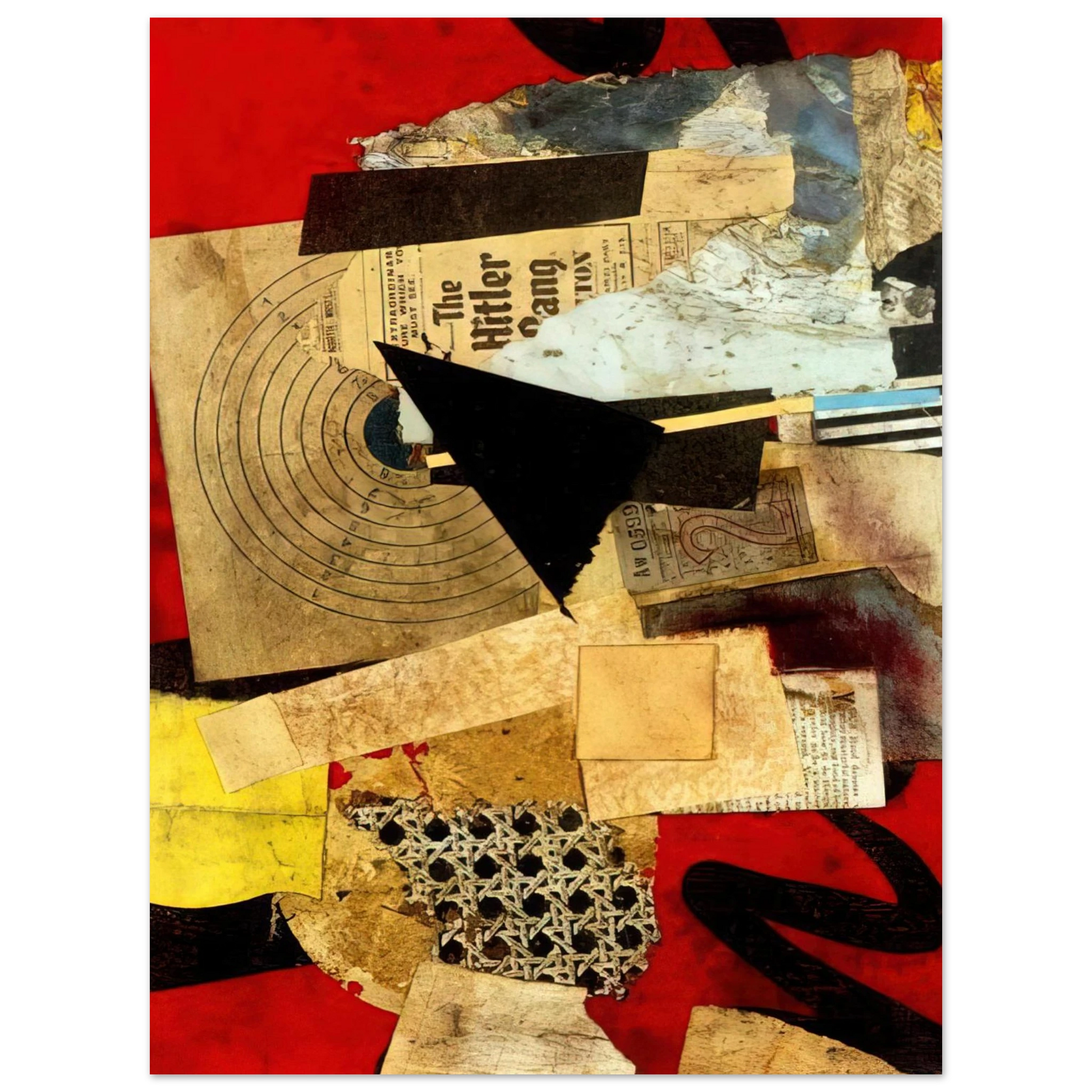 Kurt Schwitters - HITLER GANG 1944 Fine Art Poster - Default Title