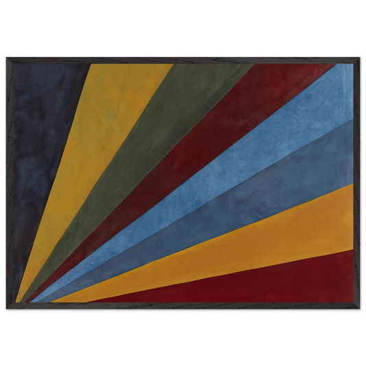 Colors from Corners - Sol LeWitt Framed Art Print – Black Wooden Frame - Default Title - -Framed Art Print