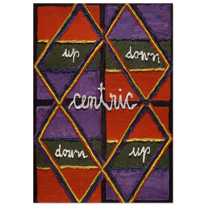 Interlacing Colors I - 1959 - Alfred Jensen Brushed Aluminum Print - 70x100 cm / 28x40 inches | Alfred Jensen Aluminum Print | Alfred Jensen Prints