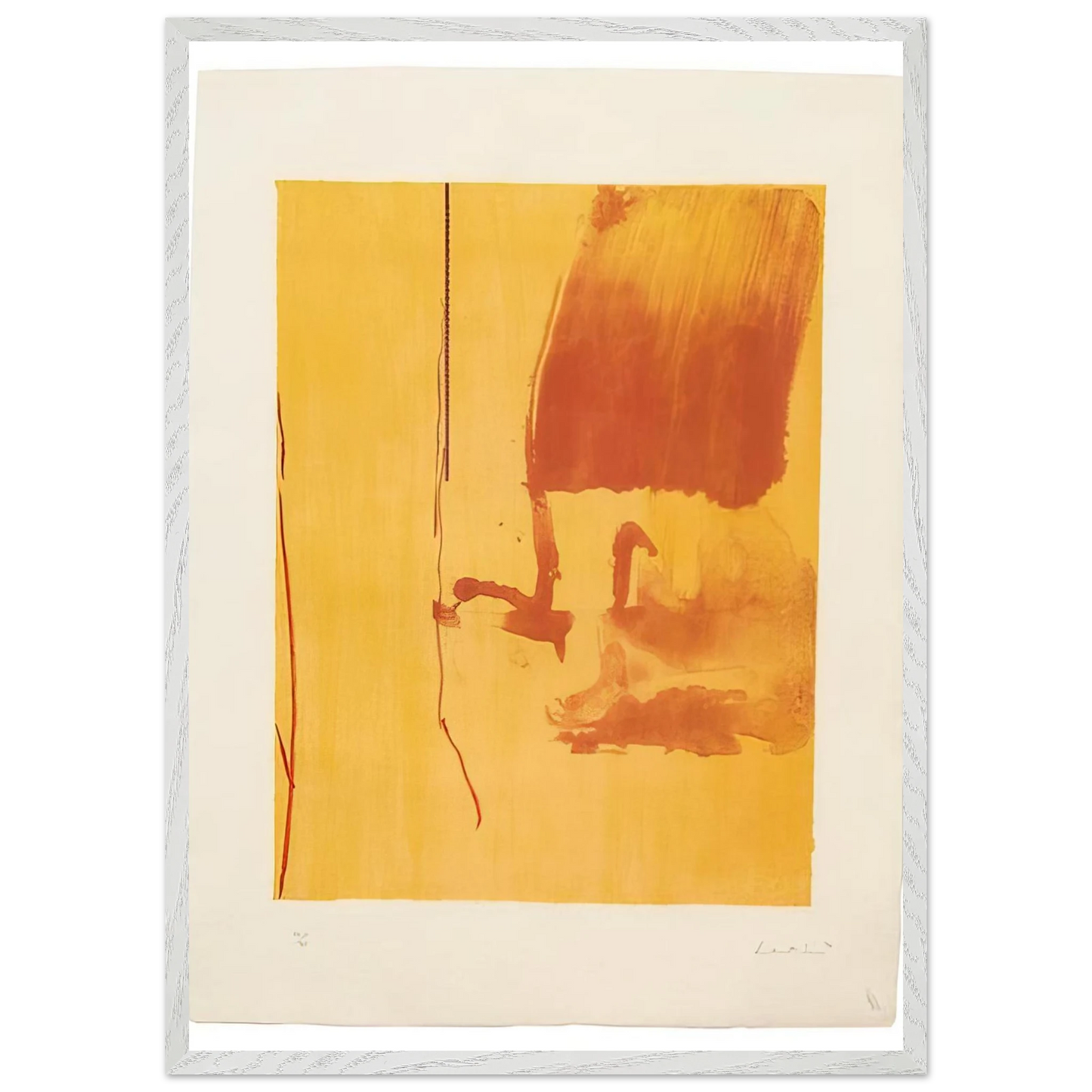 Helen Frankenthaler - Harvest - 1976 Wall art - A3 (29.7 x 42  cm) - Premium Wooden Framed Poster With Fine Art Paper - Wood frame