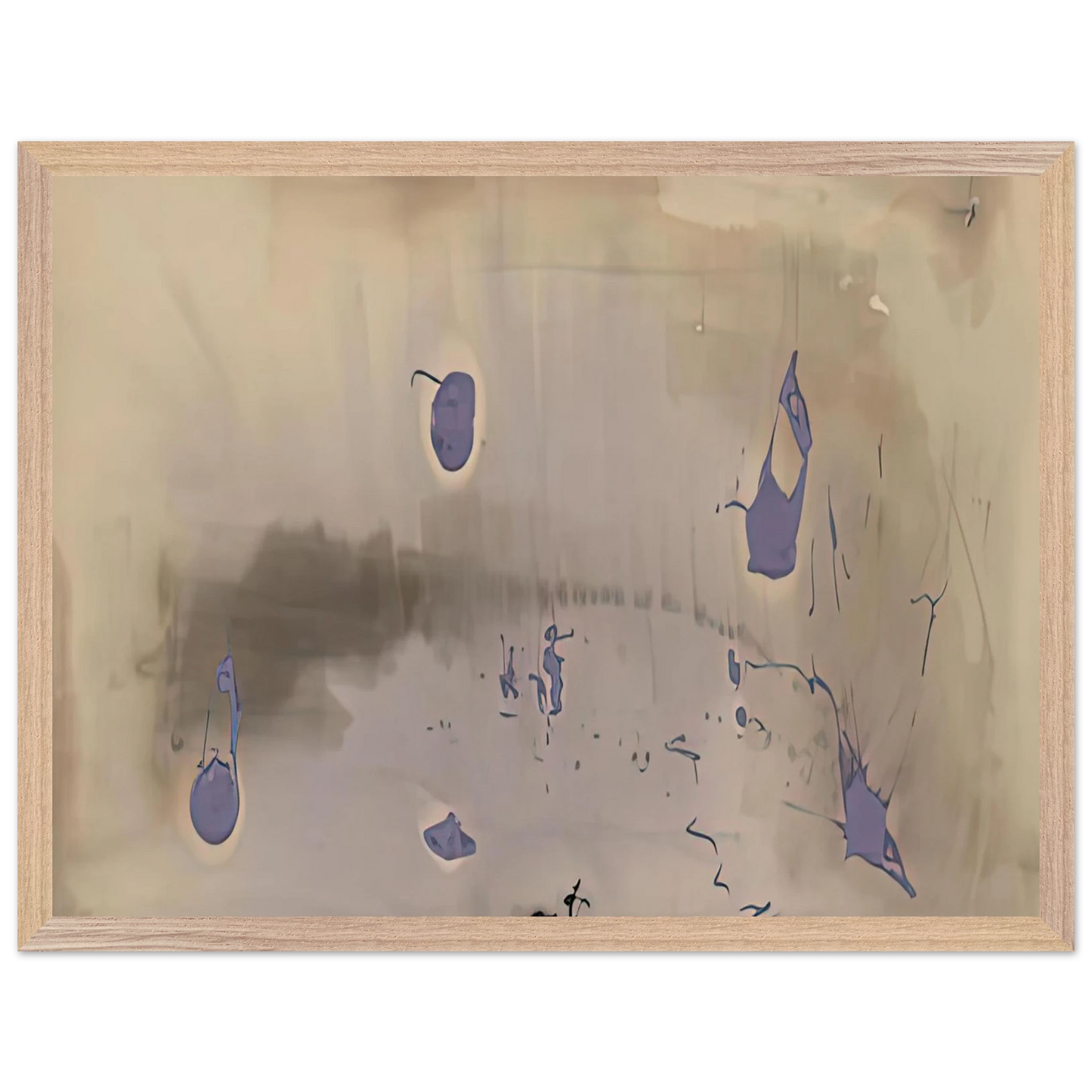 Helen Frankenthaler - Sacrifice Decision, 1981- Wall Art - 30x40 cm / 12x16 inches - Premium Wooden Framed Poster With Fine Art Paper - White frame