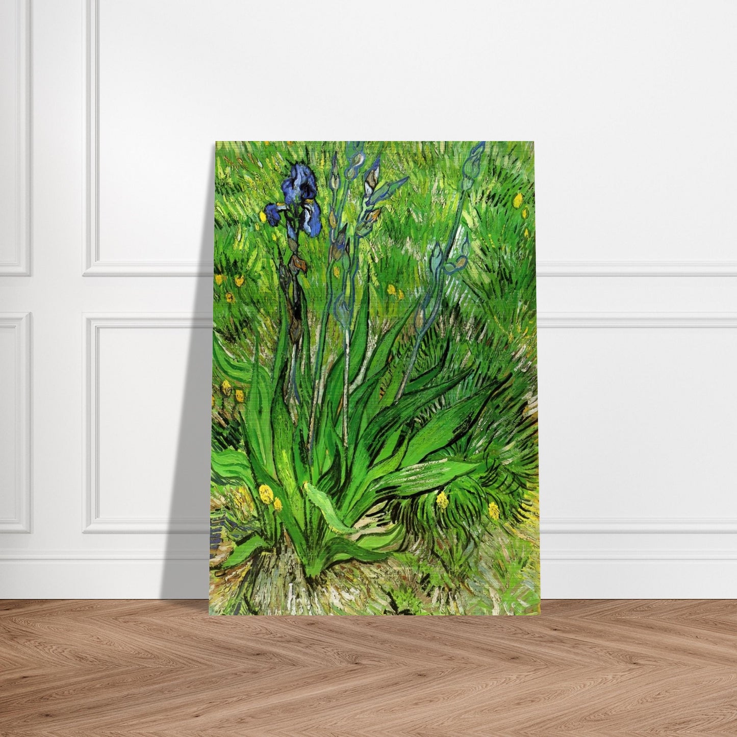 The Iris - Vincent van Gogh Brushed Aluminum Print - 70x100 cm / 28x40 inches | Vincent van Gogh Aluminum Print | Vincent van Gogh Prints