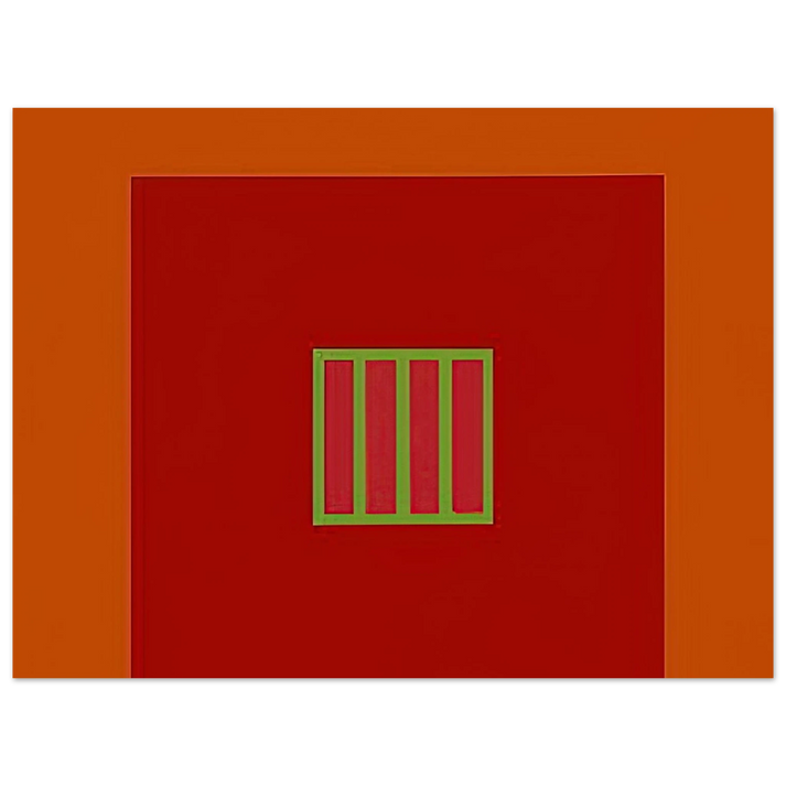 Peter Halley - Day-Glo Prison - 1982  75x100 cm / 30x40inches Fine Art Poster