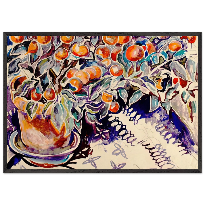 Walter Anderson N16 - Walter Inglis Anderson 70x100 cm / 28x40 inches Framed Art Print – Black Wooden Frame | Walter Anderson Prints