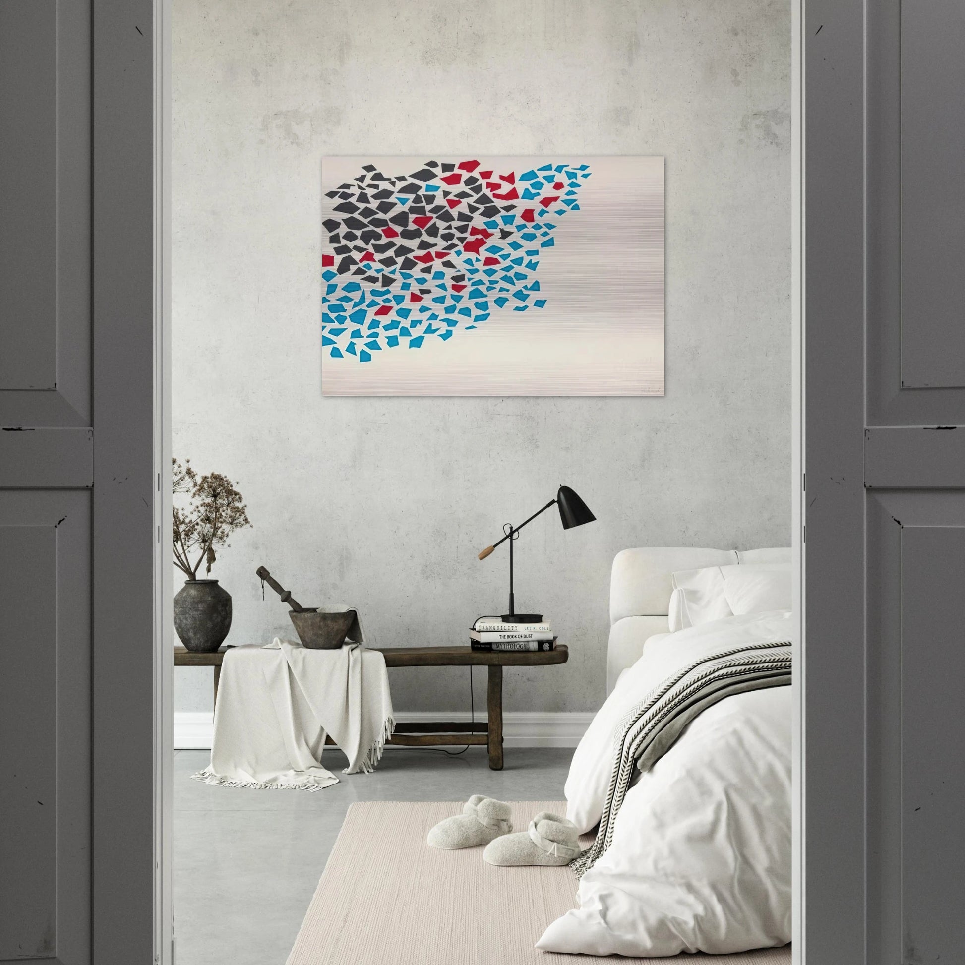 Abstract Composition - 1980 - Robert Goodnough Brushed Aluminum Print - 70x100 cm / 28x40 inches | Robert Goodnough Aluminum Print | Robert Goodnough Prints