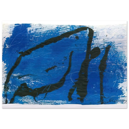 G-7 - 1987 - Emil Schumacher Brushed Aluminum Print - 70x100 cm / 28x40 inches | Emil Schumacher Aluminum Print | Emil Schumacher Prints