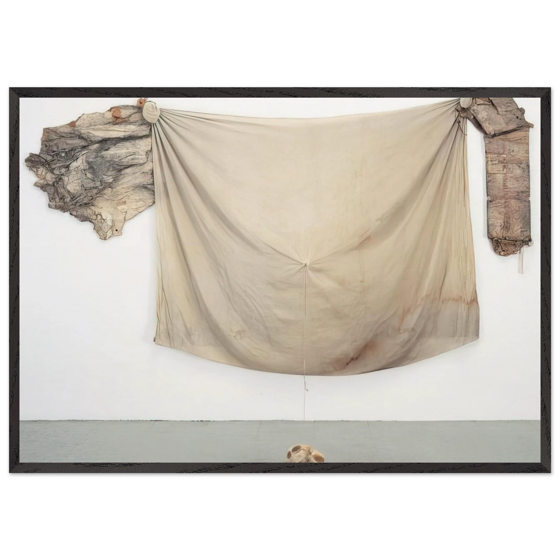 FRANCISCAN II 1972 - Robert Rauschenberg Framed Art Print – Black Wooden Frame - Default Title - -Framed Art Print