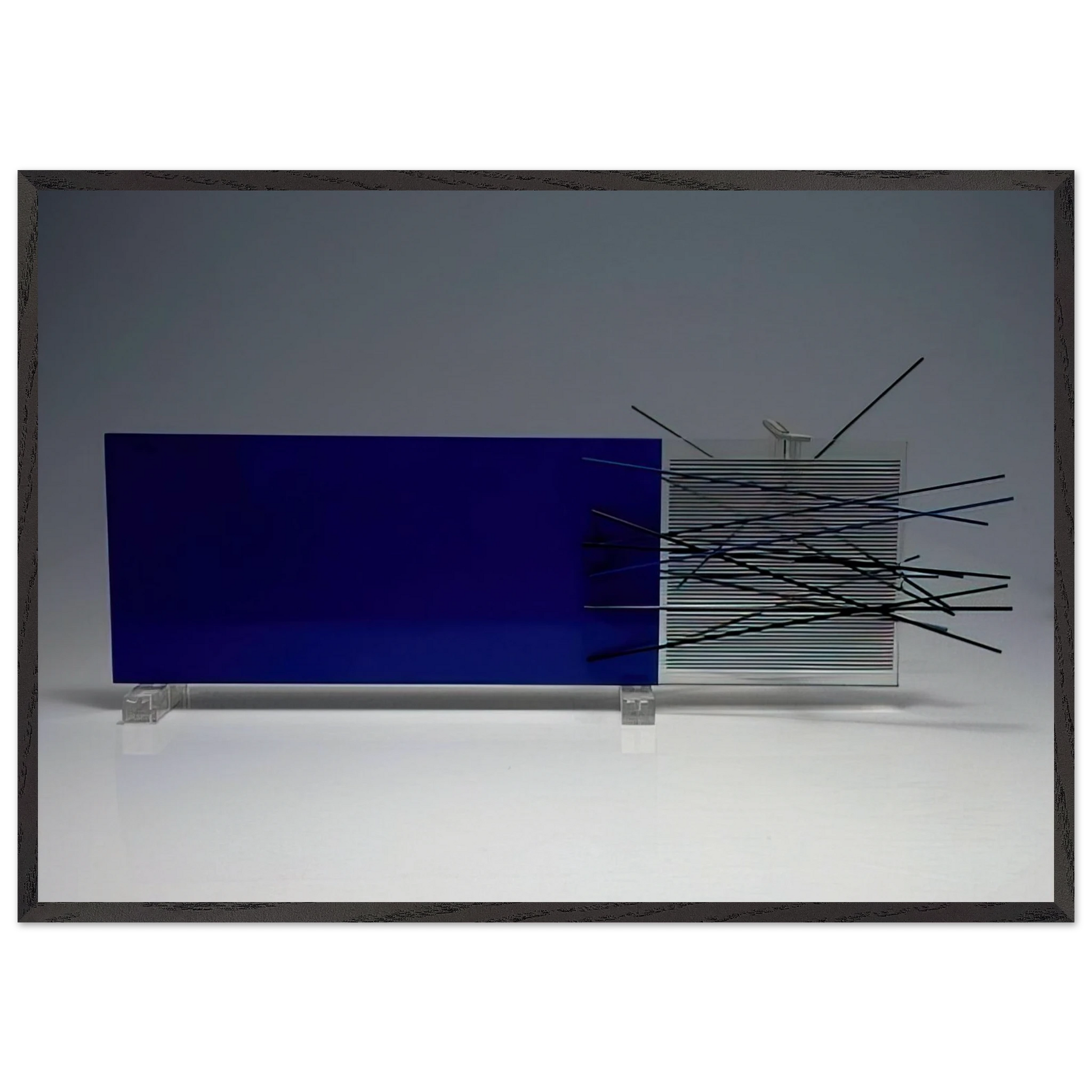 KINETIC OBJECT - Jesus Rafael Soto Framed Art Print – Black Wooden Frame - Default Title - -Framed Art Print