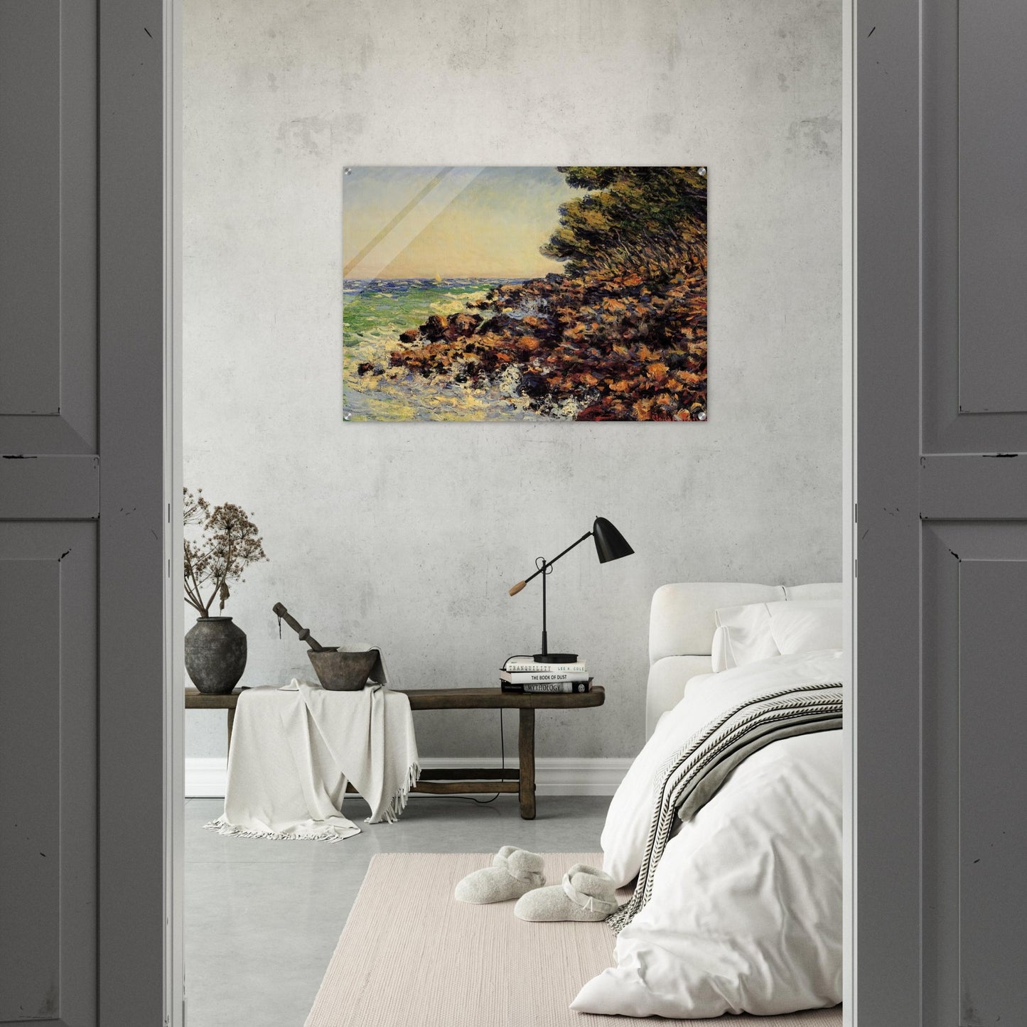 Cap Martin - claude monet Acrylic Print - 70x100 cm / 28x40″ inches