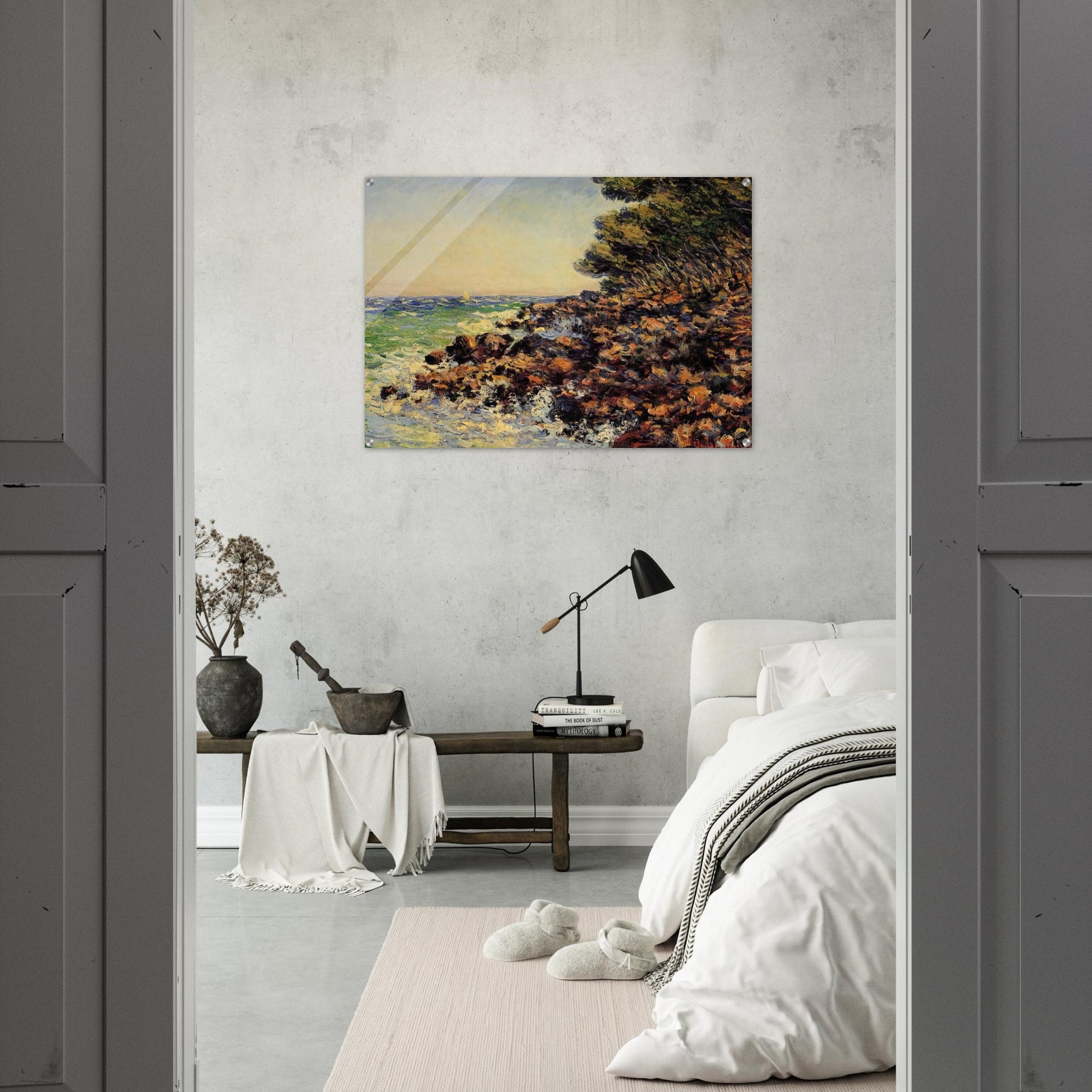 Cap Martin - claude monet Acrylic Print - 70x100 cm / 28x40″ inches