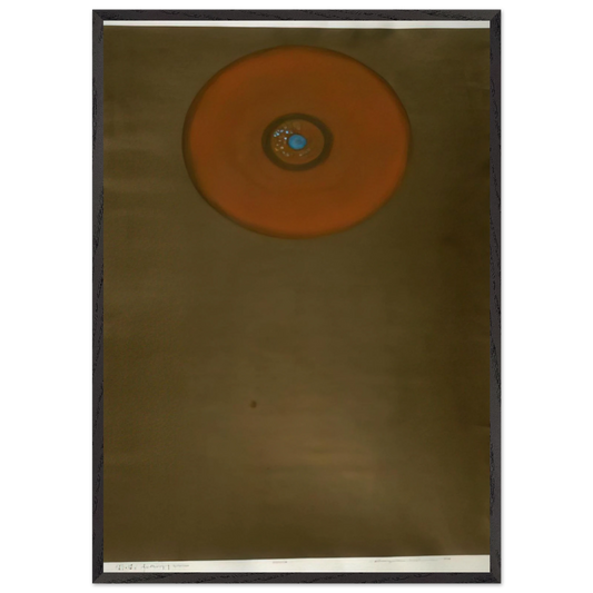 Gathering of Circles - 1964 - Hiroyuki Tajima Framed Art Print – Black Wooden Frame - Default Title - -Framed Art Print