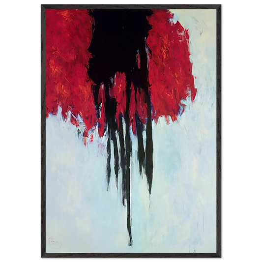 Adam - 1961 - Theodoros Stamos Framed Art Print – Black Wooden Frame - Default Title - -Framed Art Print