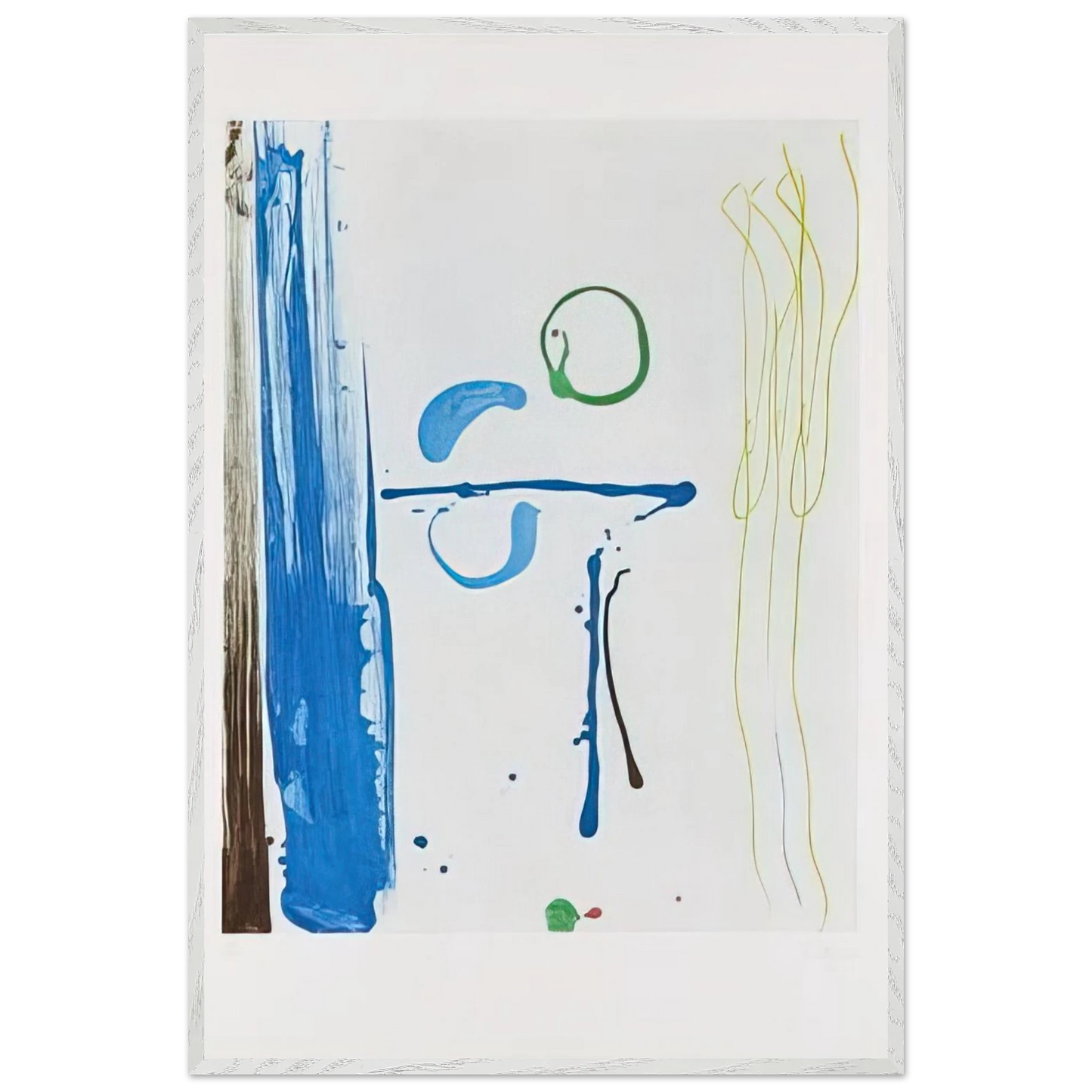 Helen Frankenthaler - Sunshine After Rain - 1987 Wall art - 20x25 cm / 8x10 inches - Premium Wooden Framed Poster With Fine Art Paper - Wood frame