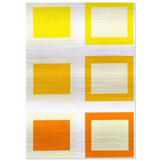 Untitled Schellmann #187-192 - 1990 - Donald Judd Brushed Aluminum Print - 70x100 cm / 28x40 inches | Donald Judd Aluminum Print | Donald Judd Prints