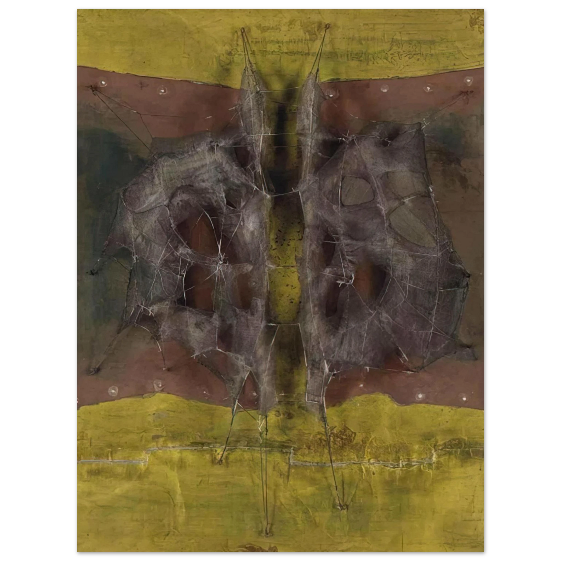 Manuel Rivera - Metamorphosis Medieval - 1961 Fine Art Poster - Default Title