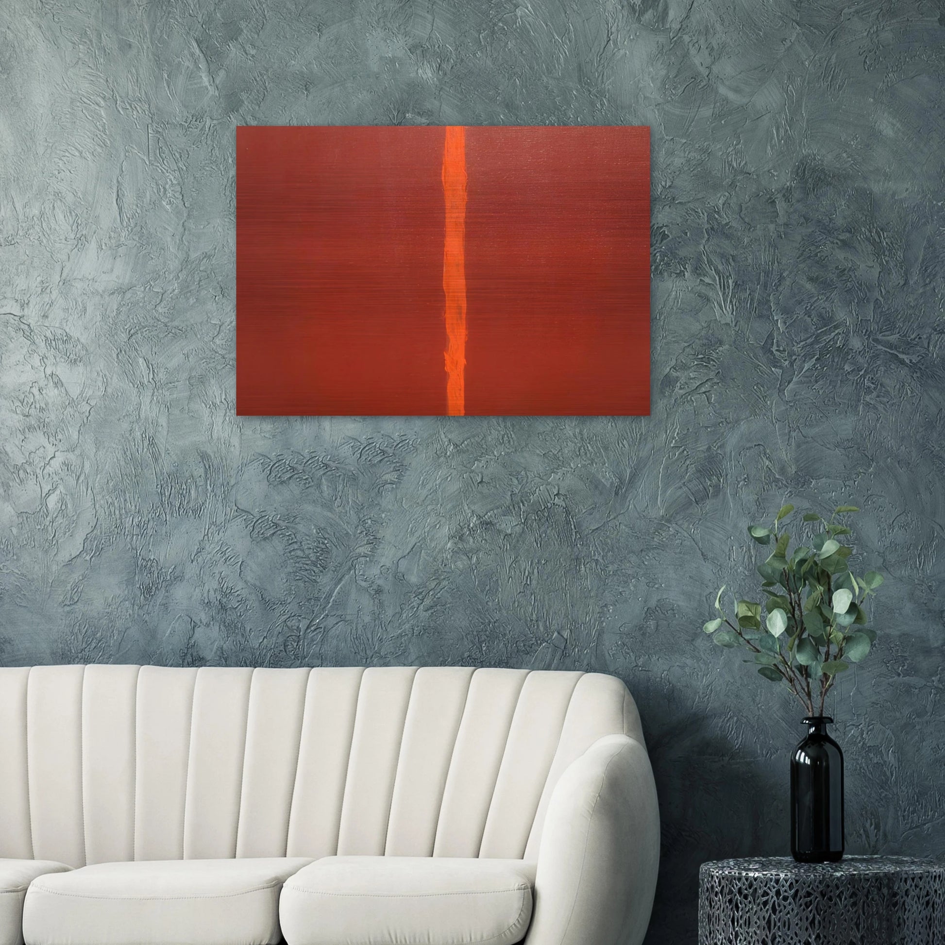 Onement III - Barnett Newman Brushed Aluminum Print - 70x100 cm / 28x40 inches | Barnett Newman Aluminum Print | Barnett Newman Prints