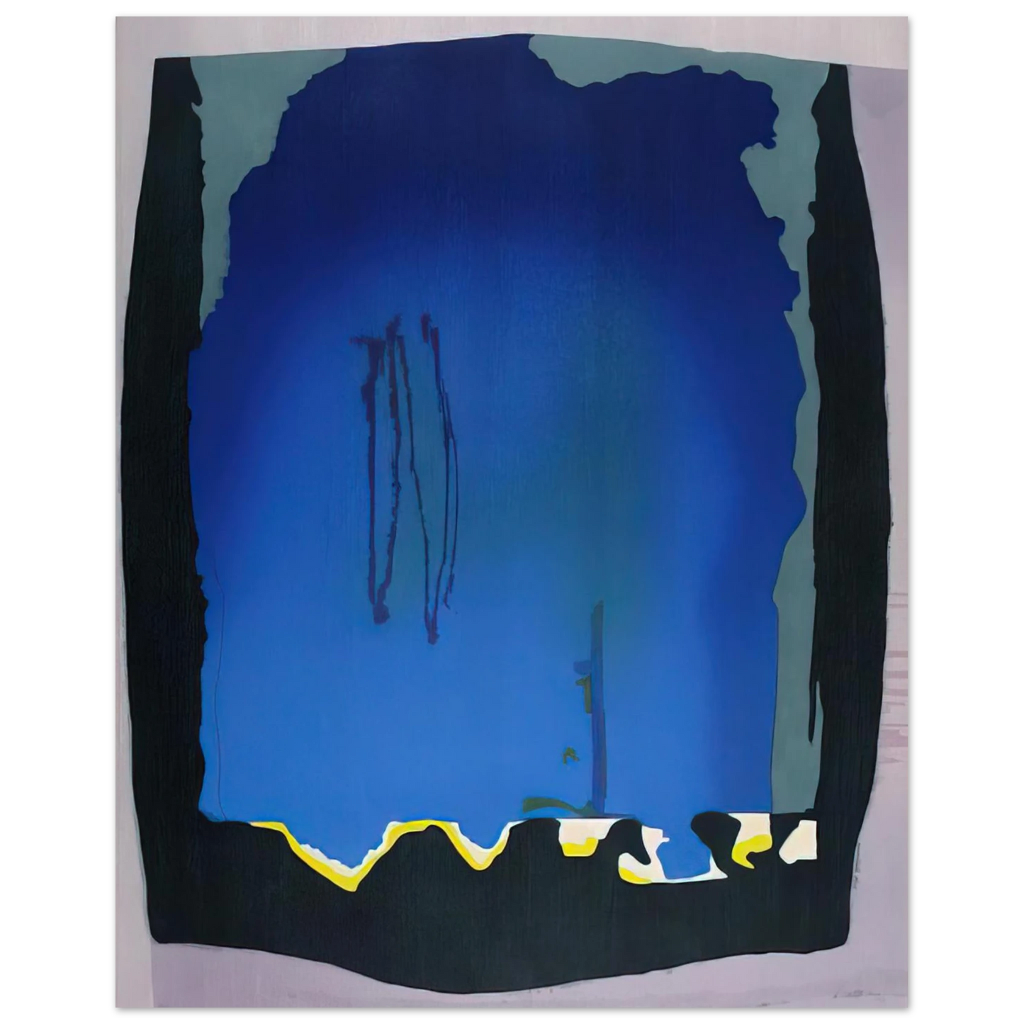 Helen Frankenthaler - Freefall - 1992 Wall art - 30x40 cm / 12x16 inches - Fine Art Poster - -