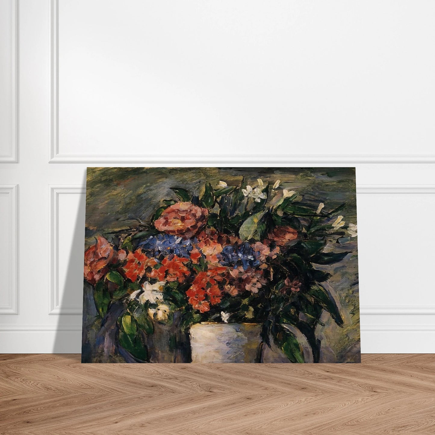 Pot of Flowers - Paul Cézanne Brushed Aluminum Print - 70x100 cm / 28x40 inches | Paul Cézanne Aluminum Print | Paul Cézanne Prints