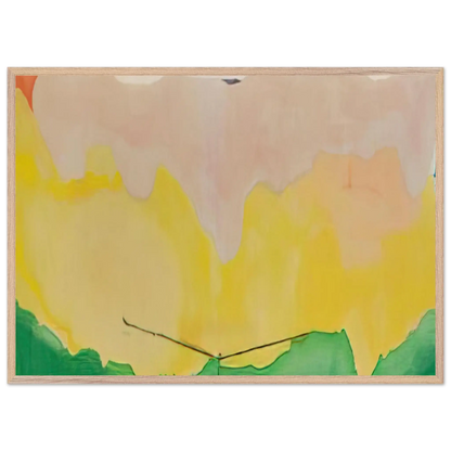 Helen Frankenthaler - Boulevard - 1973 Wall art - 30x45 cm / 12x18 Inches - Premium Wooden Framed Poster With Fine Art Paper - Black frame