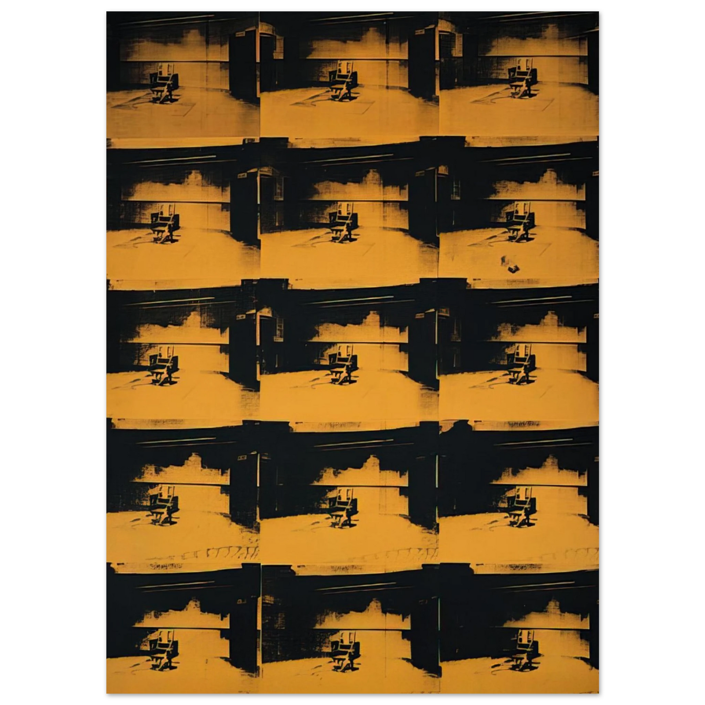 Andy Warhol - Orange Disaster Fine Art Poster - 40x60 cm / 16x24 inches