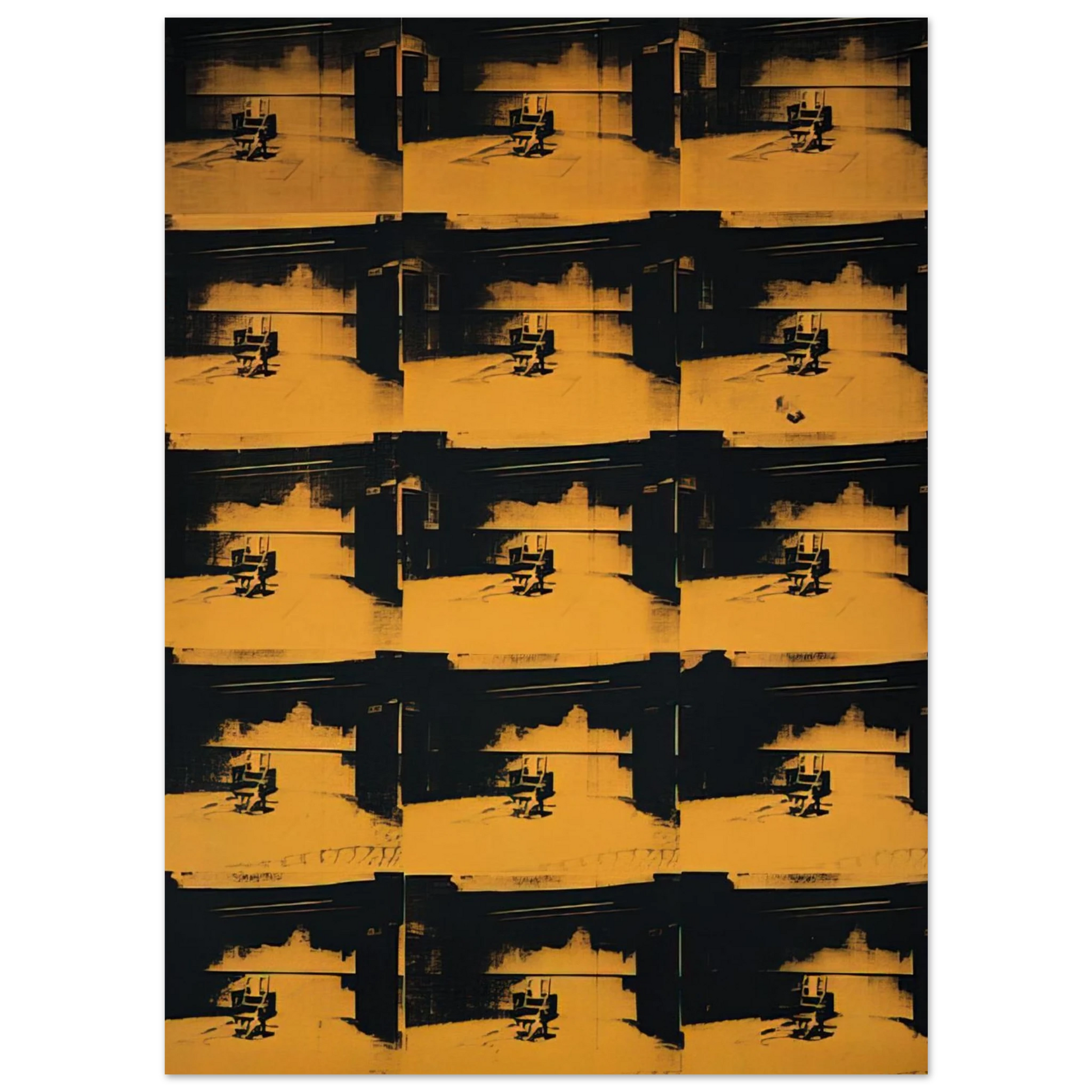 Andy Warhol - Orange Disaster Fine Art Poster - 40x60 cm / 16x24 inches