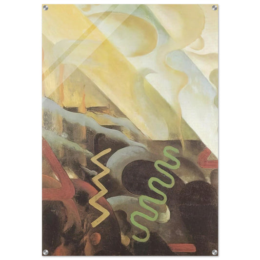 Astrazione - 1921 - Julius Evola Acrylic Print - 70x100 cm / 28x40″ inches | Julius Evola Wall Art | Julius Evola Prints