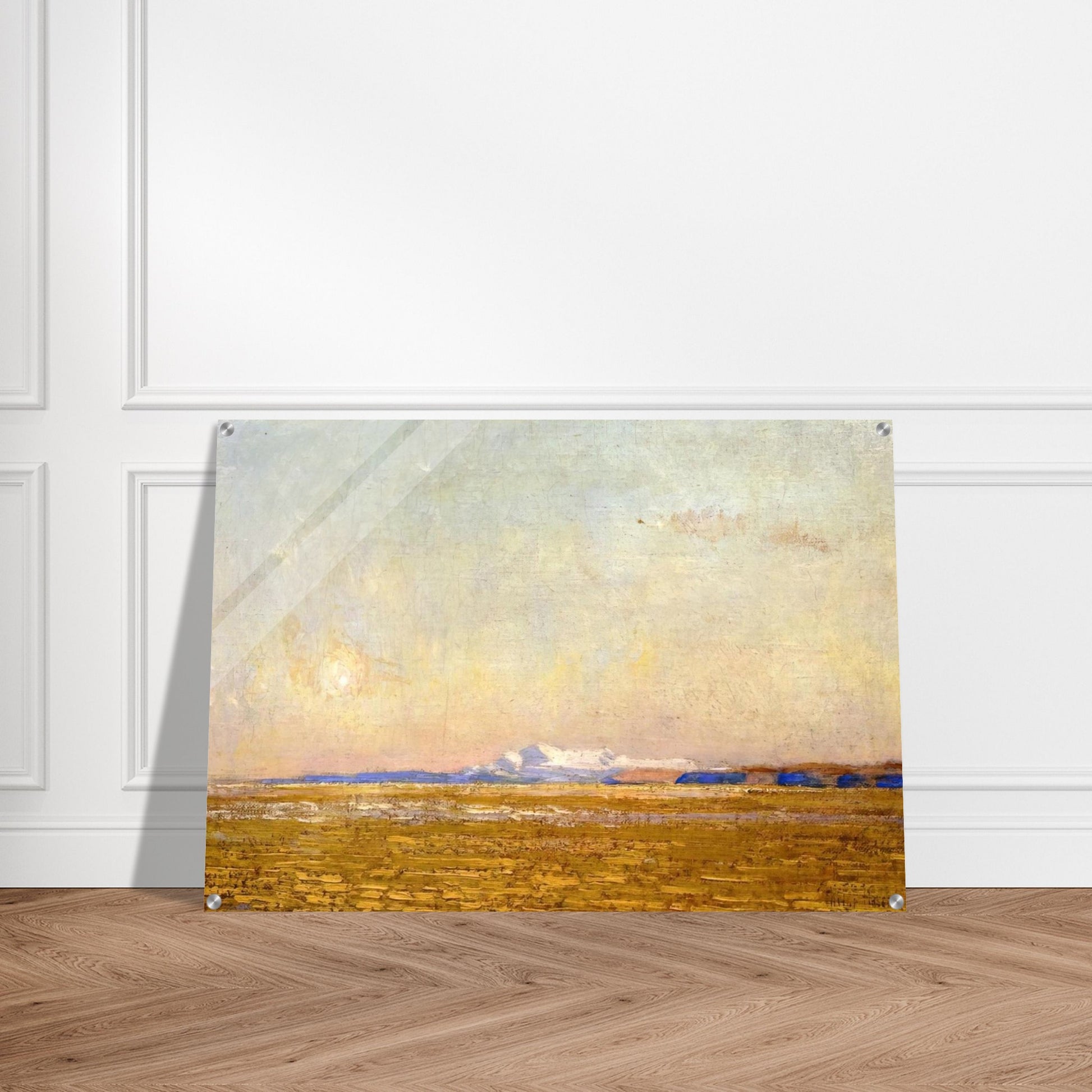 Moonrise at Sunset, Harney Desert - Childe Hassam Acrylic Print - 70x100 cm / 28x40″ inches | Childe Hassam Wall Art | Childe Hassam Prints
