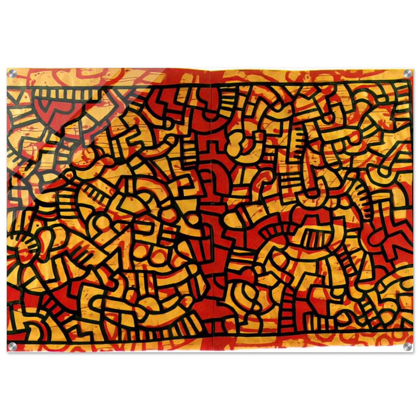 UNTITLED 1979 - Keith Haring Acrylic Print - 70x100 cm / 28x40″ inches | Keith Haring Wall Art | Keith Haring Prints