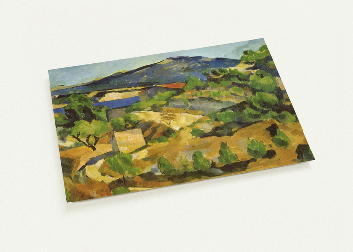 Mountains in Provence. L'Estaque By Paul Cézanne Pack of 10 Post Cards | Paul Cézanne Post Cards | A6 (10.5 x 14.8 cm) - 4.1 x 5.8 inches