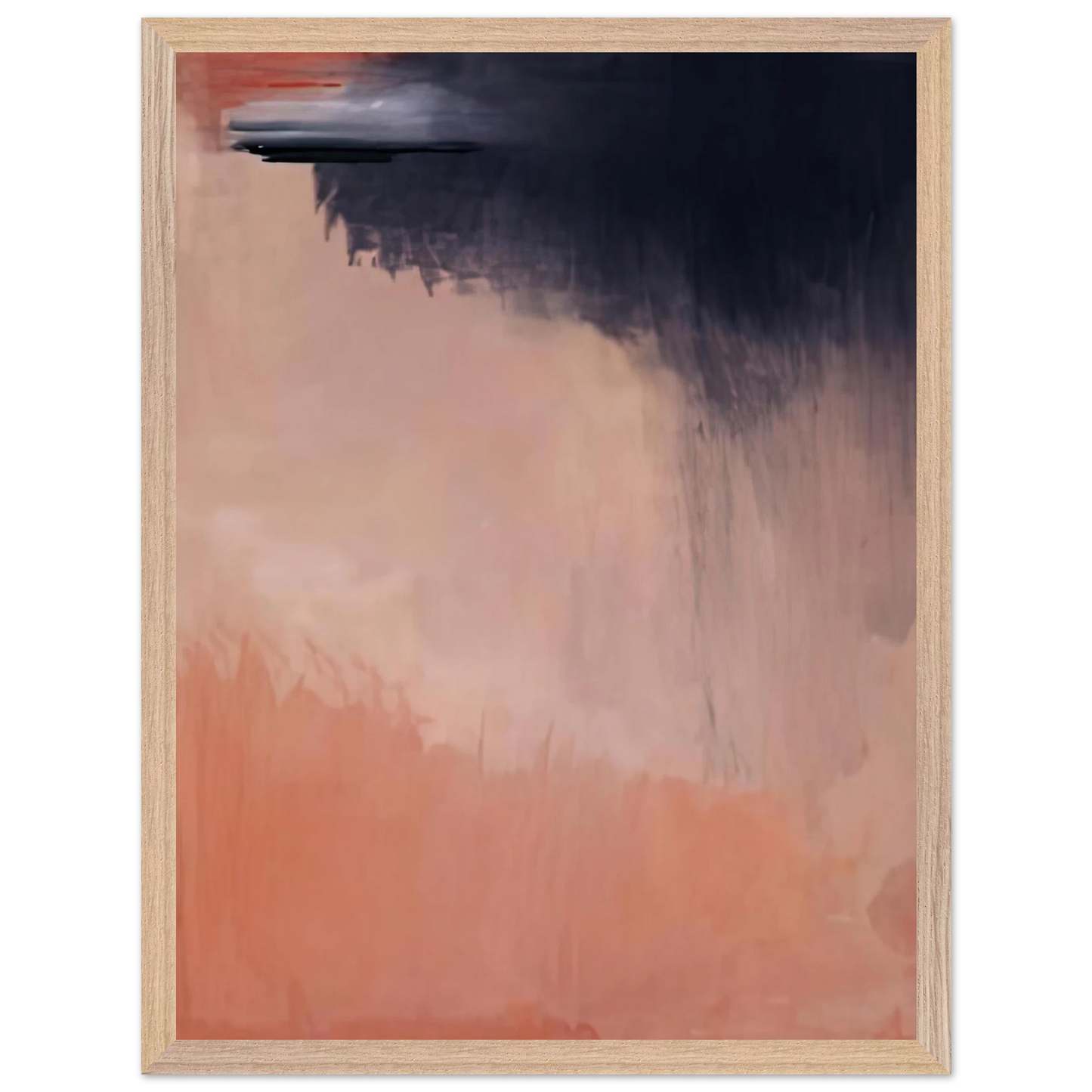 Helen Frankenthaler - Cloud Burst, 2002- Wall Art - 60x80 cm / 24x32 inches - Premium Wooden Framed Poster With Fine Art Paper - Wood frame