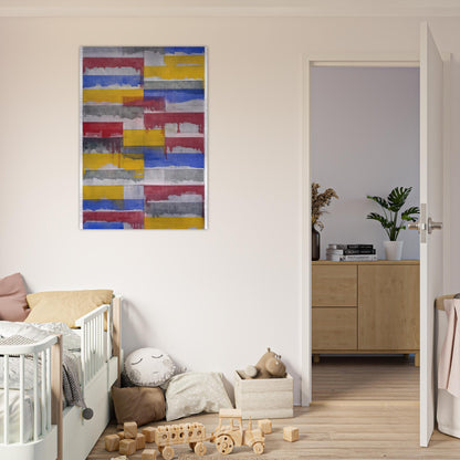 Window Study #3 - 1985 - Brice Marden Brushed Aluminum Print - 70x100 cm / 28x40 inches | Brice Marden Aluminum Print | Brice Marden Prints