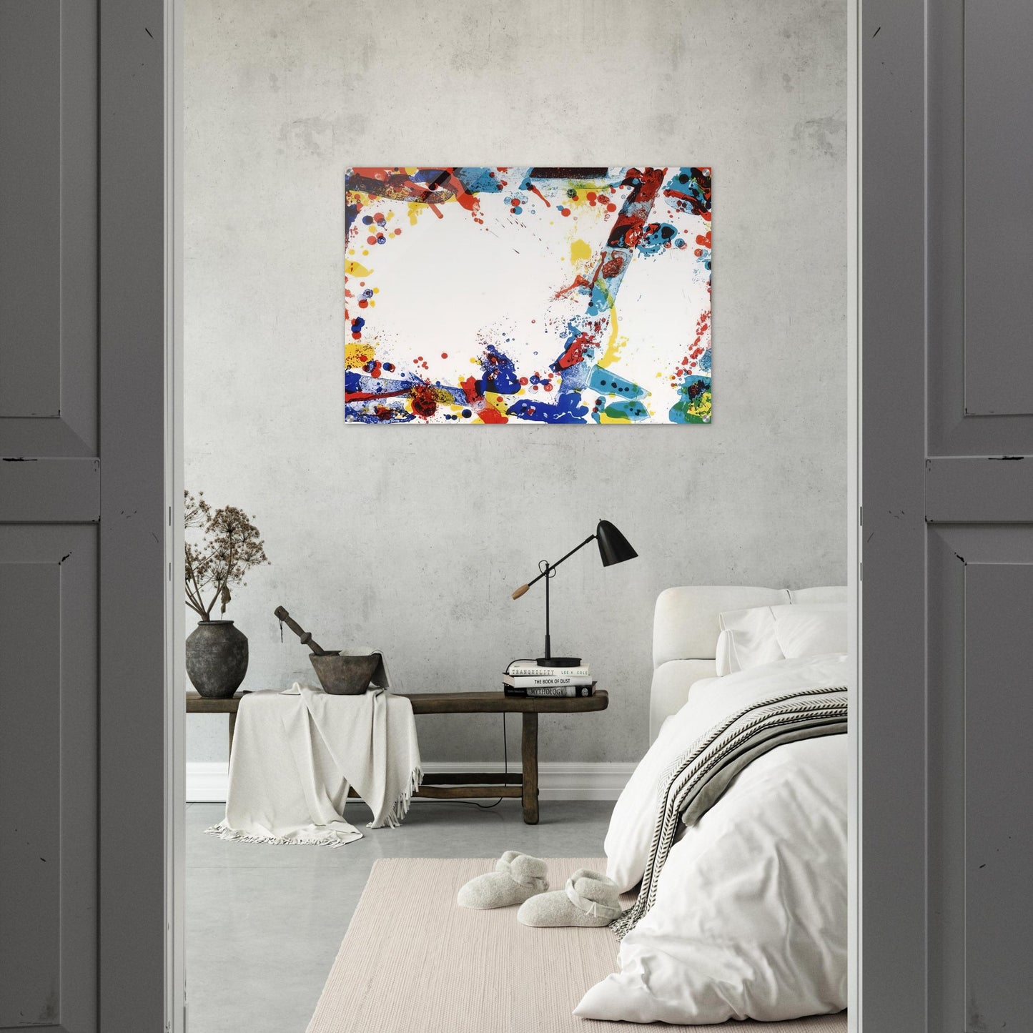 Green Ring - Sam Francis Acrylic Print - 70x100 cm / 28x40″ inches | Sam Francis Wall Art | Sam Francis Prints