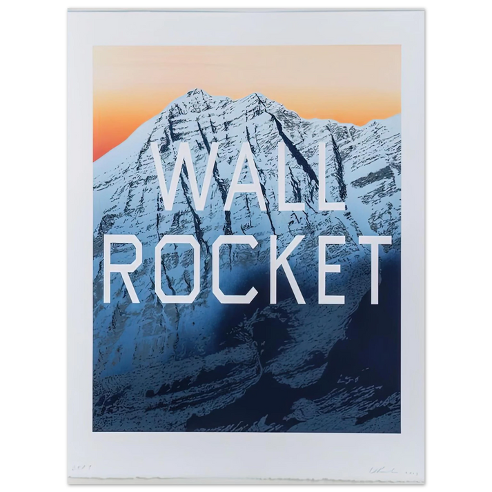 Edward Ruscha - WALL ROCKET 2013  75x100 cm / 30x40inches Fine Art Poster