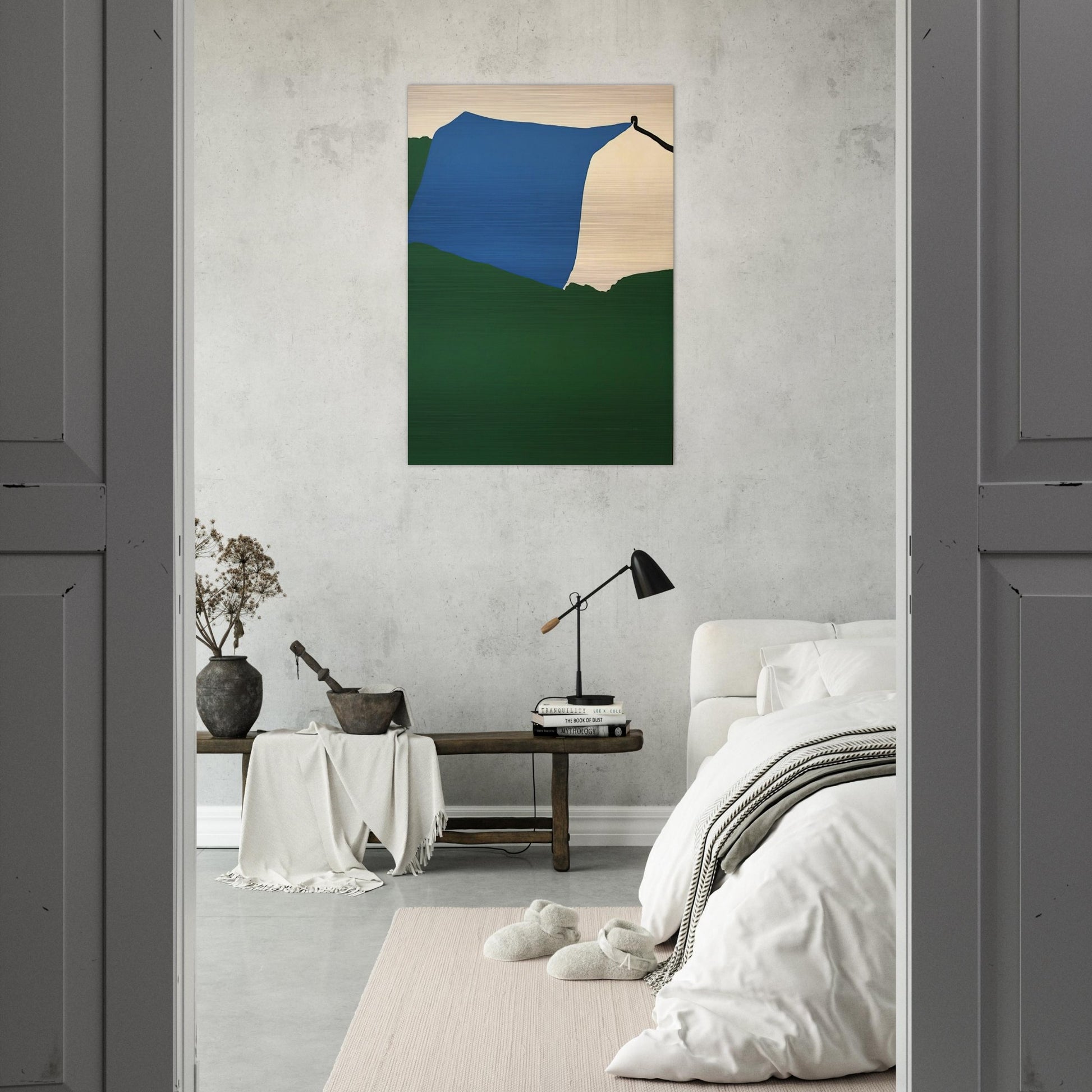 Camping II - 1970 - Ralston Crawford Brushed Aluminum Print - 70x100 cm / 28x40 inches | Ralston Crawford Aluminum Print | Ralston Crawford Prints