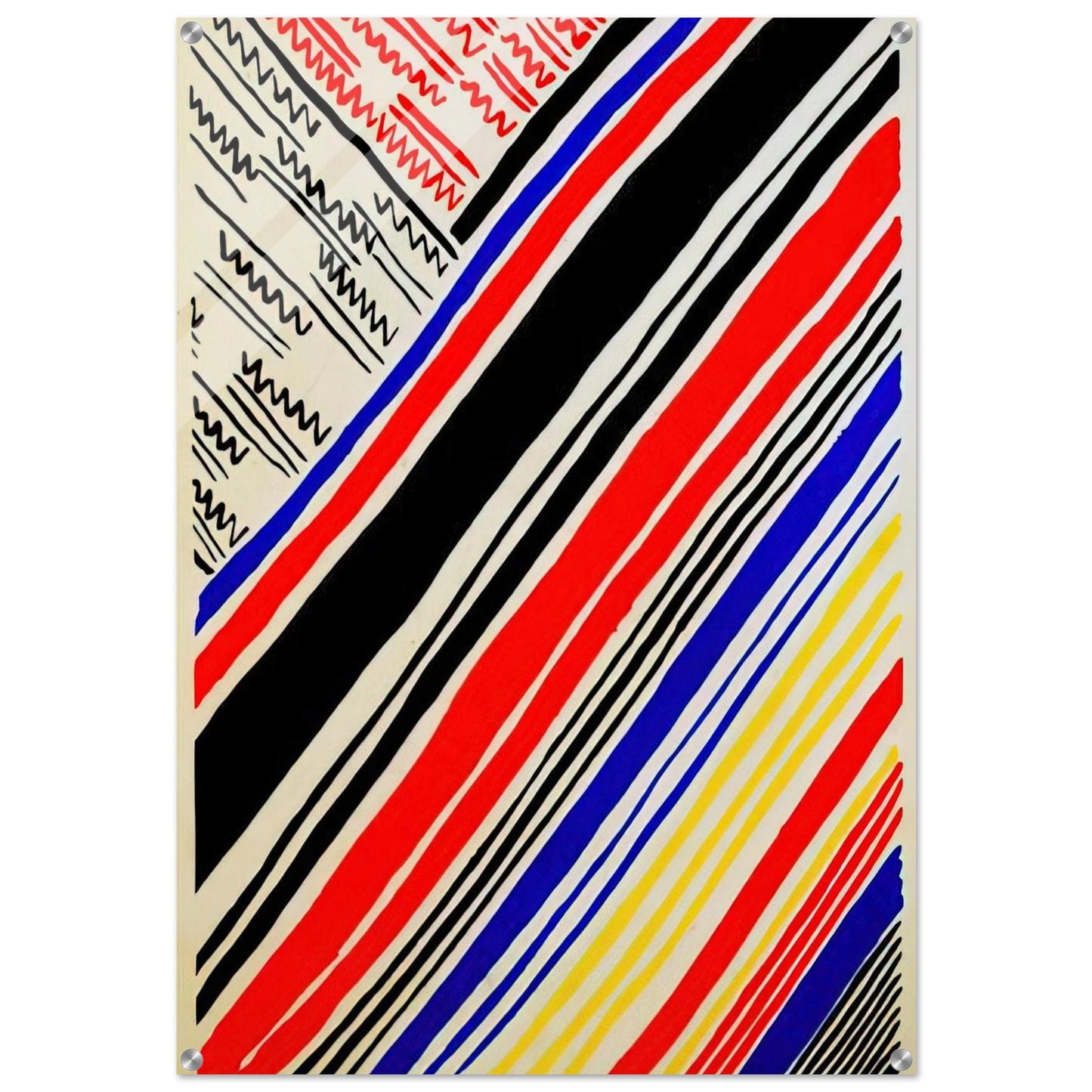 COMPOSITION 11 - Sonia Delaunay Acrylic Print - 70x100 cm / 28x40″ inches | Sonia Delaunay Wall Art | Sonia Delaunay Prints