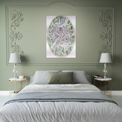 Untitled - Tachisme - Simon Hantai Brushed Aluminum Print - 70x100 cm / 28x40 inches | Simon Hantai Aluminum Print | Simon Hantai Prints