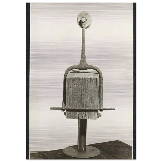 CLOWN TIGHT ROPE WALKER 1942 - Louise Nevelson Brushed Aluminum Print - 70x100 cm / 28x40 inches | Louise Nevelson Aluminum Print | Louise Nevelson Prints