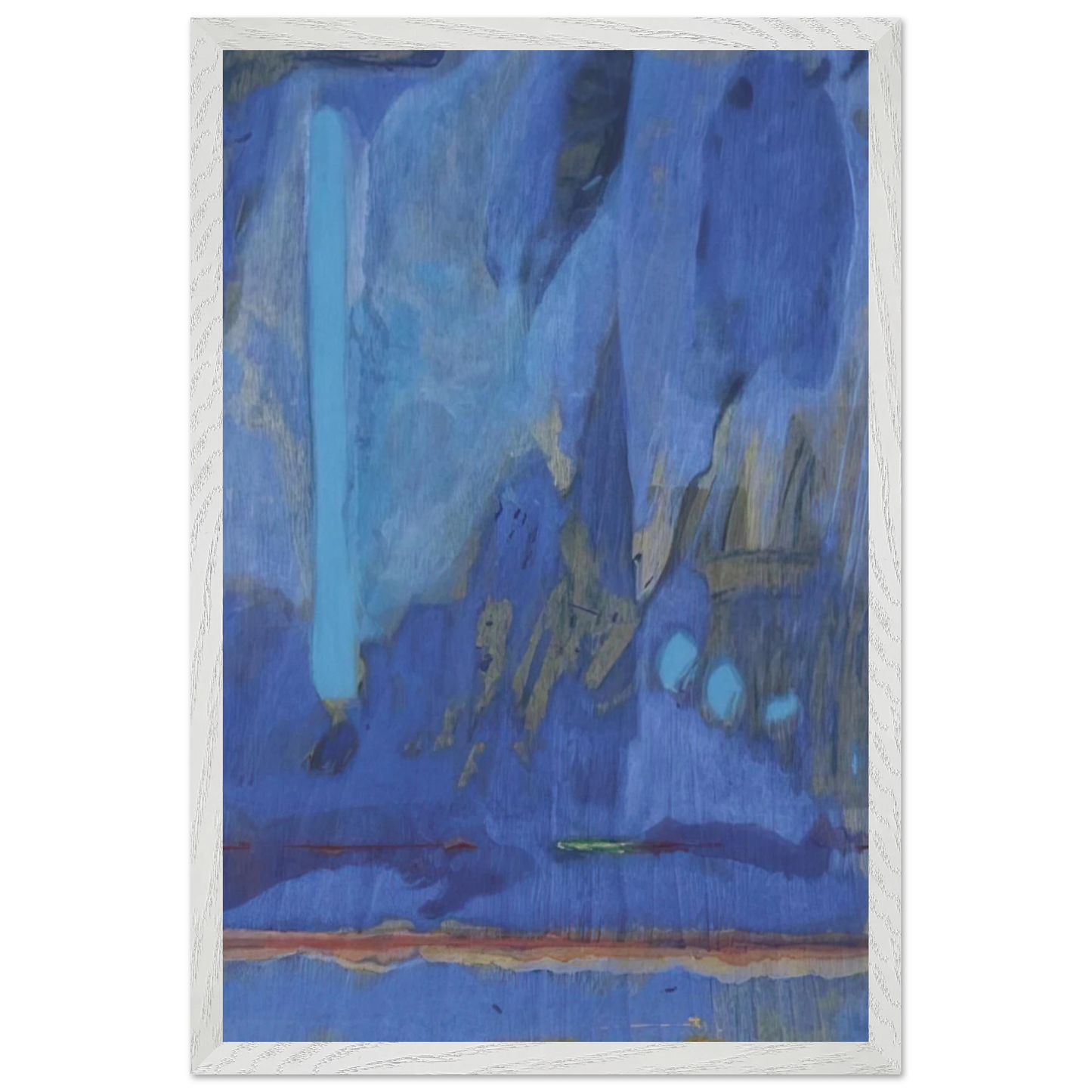 Helen Frankenthaler - Tales of Genji III - 1998 Wall art - 70x100 cm / 28x40 inches - Premium Wooden Framed Poster With Fine Art Paper - Wood frame